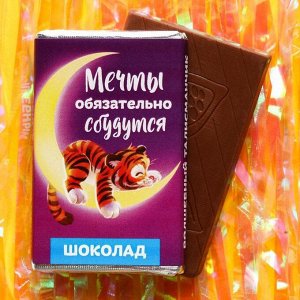 Молочный шоколад «Мечты обязательно сбудутся», 12 г.