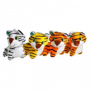 Мягкая игрушка «Тигр», на присоске, цвета МИКС