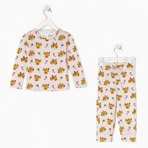 Пижама детская новогодняя KAFTAN Happy Holidays 32 (110-116 см)