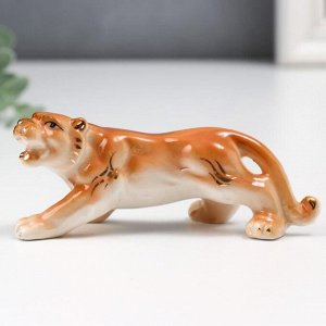 Сувенир керамика "Рыжий тигр" 4,2х4,5х10,5 см