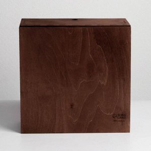 Ящик деревянный «Посылка», 25 ? 25 ? 10 см