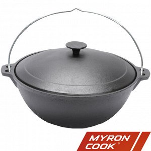 Казан чугун 10,0л с крышкой TM MYRON COOK