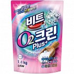 CJ Lion &quot;Clean Plus&quot; Кислородный порошковый отбеливатель, мягкая упаковка, 1.4кг