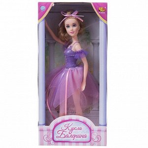 Кукла ABtoys Балерина, 30 см, в фиолетовой юбке