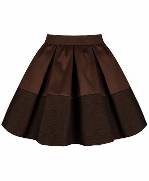 Комплект для девочки с школьной коричневой юбкой 8404-83375