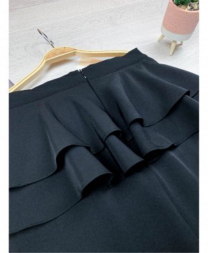 Школьная черная юбка для девочки 82181-ДШ18