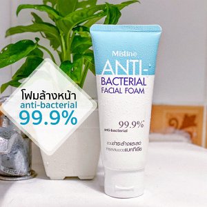 Mistine anti-bacterial facial foam 80g.