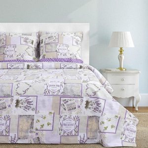 Постельное бельё «Этель» 2 сп. Лаванда 175x215 см, 200x220 см, 70x70 см - 2 шт., 100% хл, бязь 125 г/м²