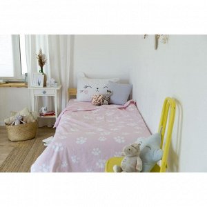 Постельное бельё Этель 1,5 сп "Pink cat" 143х215 см, 150х214 см, 50х70 см -1 шт, 100% хлопок, бязь