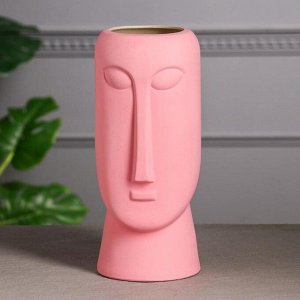 Ваза настольная "Будда", розовая, керамика, 31.5 см