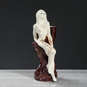 Ваза-статуэтка "Элен", под шамот, 35 см, керамика