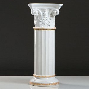 Ваза напольная "Диана", на колонне, с золотой веткой, 160 см, керамика