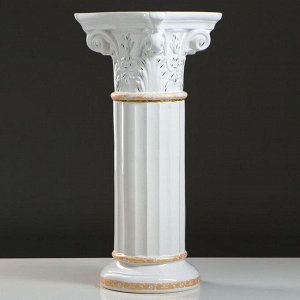 Ваза напольная "Диана", на колонне, с золотой веткой, 160 см, керамика
