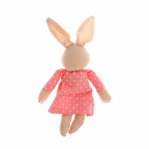 Мягкая игрушка-подвеска «Зайка», в платье с бантиком, МИКС