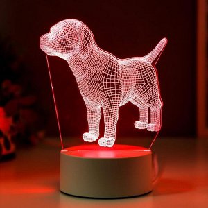 Светильник "Собачка" LED RGB от сети
