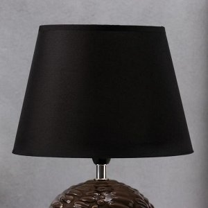 Лампа настольная 16617/1BK E14 40Вт черно-коричневый 25х25х35 см