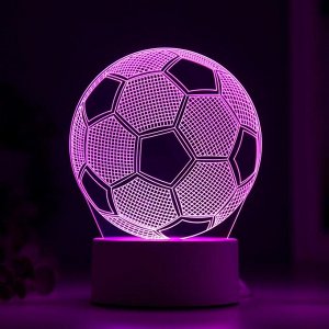 RISALUX Светильник &quot;Футбольный мяч&quot; LED RGB от сети 9,5x12,5x16 см