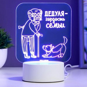 Светильник «Любимый дедушка» LED RGB RISALUX