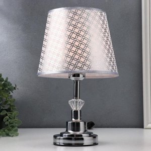 Лампа настольная 16227/1CR Е27 40 Вт хром 21x21x34.5 см RISALUX