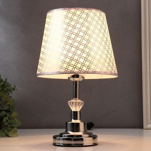 Лампа настольная 16227/1CR Е27 40 Вт хром 21x21x34.5 см RISALUX