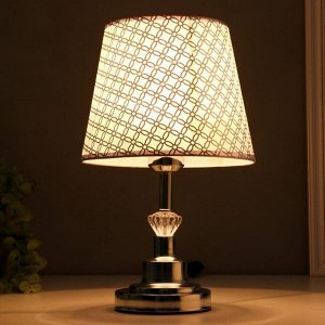 Лампа настольная 16227/1CR Е27 40 Вт хром 21x21x34.5 см RISALUX