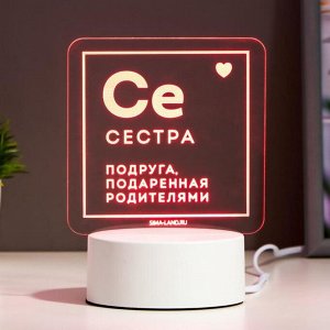 RISALUX Светильник &quot;Сестра&quot; LED RGB от сети