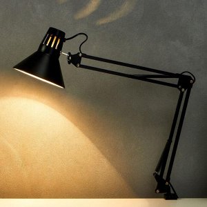 Лампа на зажиме 101 "Сорес, чёрная" E27 40W