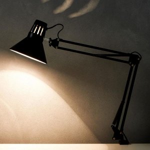 Лампа на зажиме 101 "Сорес, чёрная" E27 40W