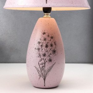 Лампа настольная "Букет" розовый E14 40Вт 220В 40х25х25 см