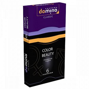 ПРЕЗЕРВАТИВЫ DOMINO CLASSIC COLOUR BEAUTY, 6 штук