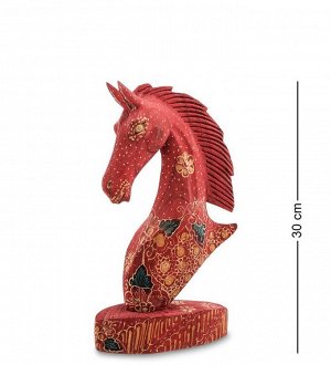 10-014 Фигурка "Лошадь" набор из трех 25,20,15 см (батик, о.Ява)