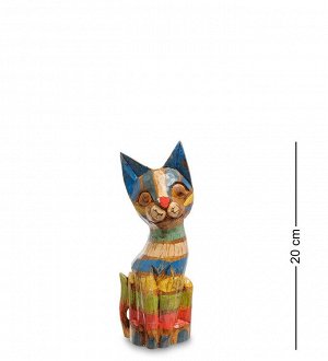 99-038 Фигурка "Кошка" н-р из трех 30,25,20 см (албезия, о.Бали)