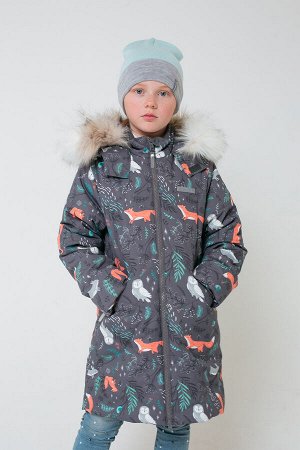 Пальто зимнее для девочки Crockid ВК 38067/н/3 ГР