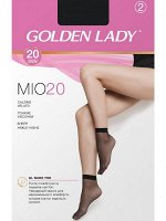 Golden Lady Mio 20 Носки женские 2 пары тонкие матовые с комфортной резинкой и невидимым мыском