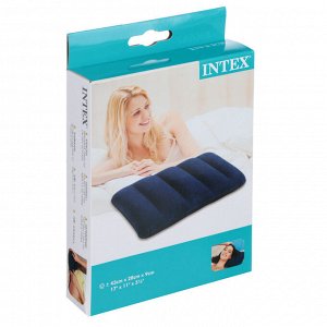 INTEX Подушка надувная 43x28x9см, синяя 68672