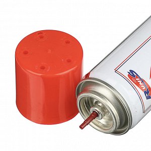 RUNIS Газ для зажигалок, метал. баллон, 140мл, белый, с насадками, арт.1-007