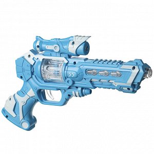 ИГРОЛЕНД Пистолет-проектор, свет, звук, 3хАА, ABS, 18х27х5см, 2 дизайна