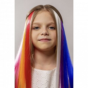 BERIOTTI Цветные пряди волос на гребне, длина 35-40см, ПВХ