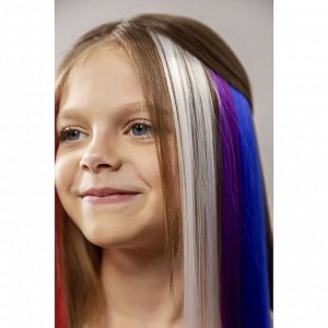 BERIOTTI Цветные пряди волос на гребне, длина 35-40см, ПВХ