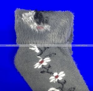 Шугуан носки детские КОРОЛЕВСКАЯ ангора внутри с "мехом"