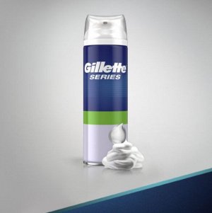 GILLETTE TGS Пена для бритья Sensitive (для чувствительной кожи) с алоэ 250мл