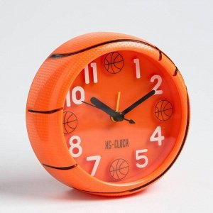Будильник "Баскетбольный мяч", дискретный ход, 11.5 х 11.5 см, d=11 см