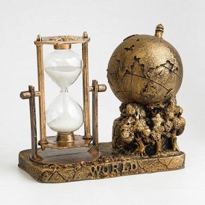 Песочные часы "Мир", сувенирные, 16 х 9 х 14 см, в ассортименте