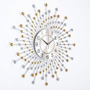 Часы настенные, серия: Ажур, "Оцьери", плавный ход, d=22 см, 59 x 59 см