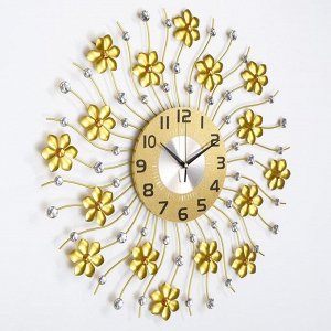 Часы настенные, серия: Ажур, "Феррьер", плавный ход, 58 х 58 см, d циферблата=22 см