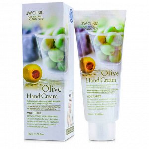 Увлажняющий крем для рук с экстрактом оливы 3W Clinic Olive Hand Cream