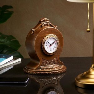 Часы "Классические" №11, коричнево-золотистые, 24 см