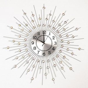 Часы настенные, серия: Ажур, "Рудна", плавный ход, d=22 см, 69 x 69 см
