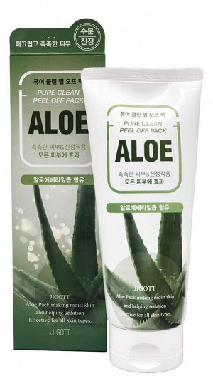 Маска-плёнка для лица на основе экстракта алоэ Aloe Pure Clean Peel Off Pack