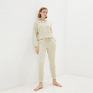 Лорен (беж) L Костюм велюровый
